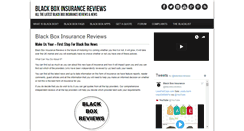 Desktop Screenshot of blackboxinsurancereviews.com