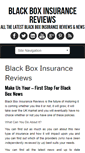 Mobile Screenshot of blackboxinsurancereviews.com